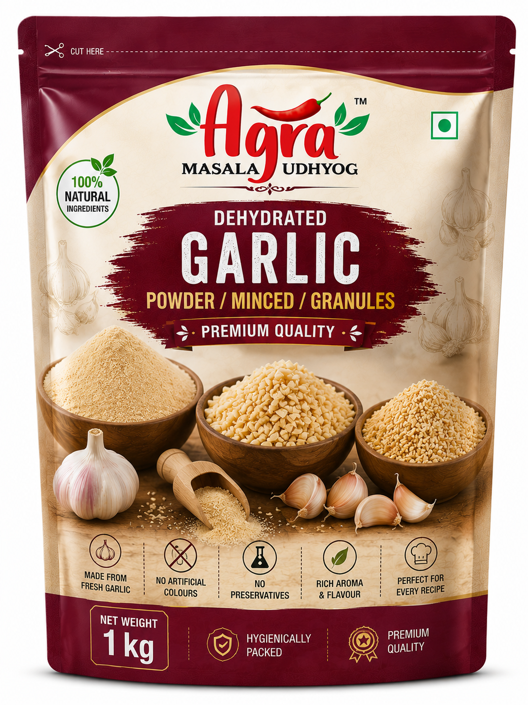 Dehydrated Garlic Powder / Minced / Granules